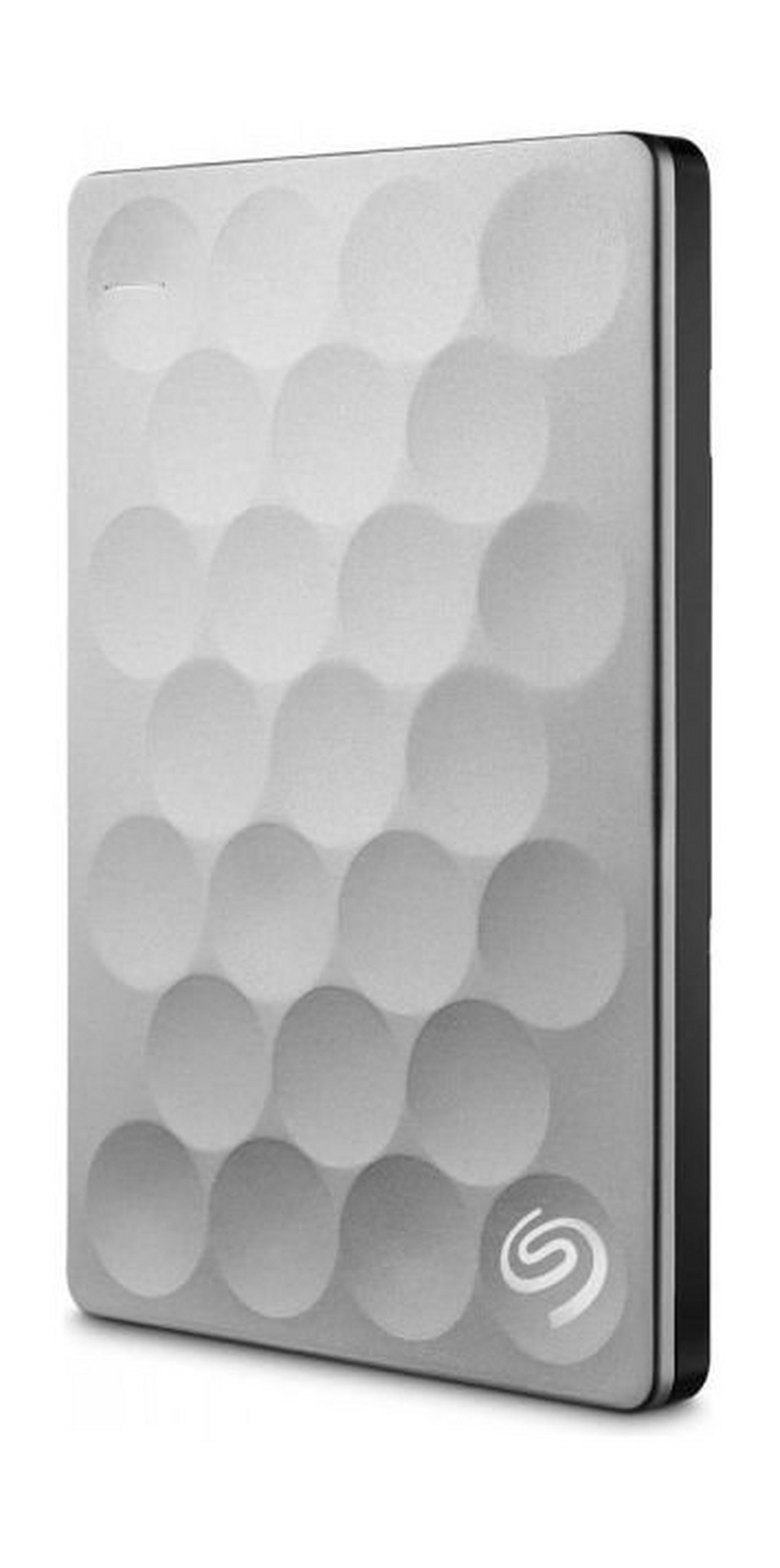 Seagate Backup Plus Ultra Slim 1TB External Hard Drive (STEH1000200) – Platinum