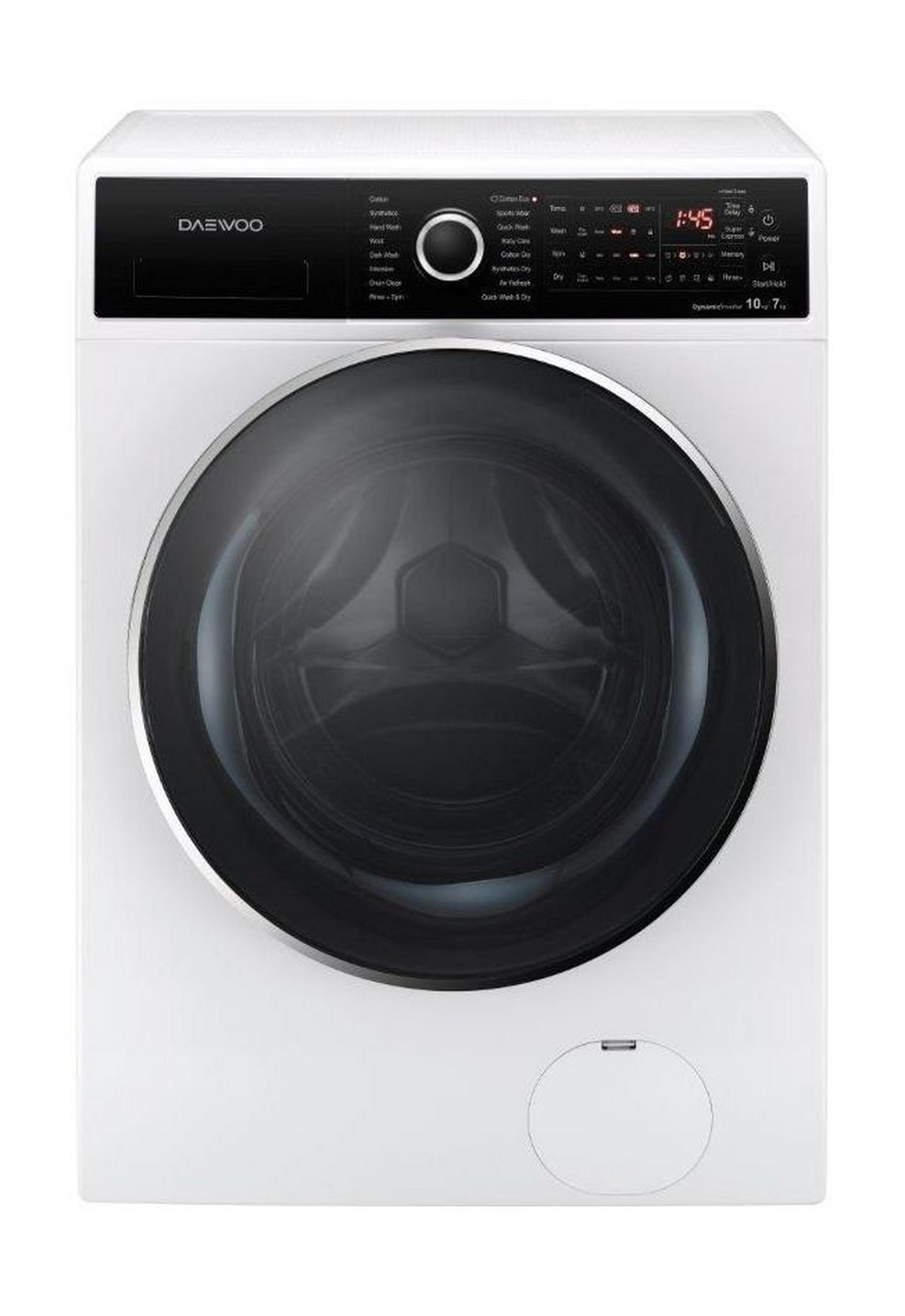 Daewoo 10/7 Kg 1400 RPM Washer/Dryer (DWC-ELD1432) – White