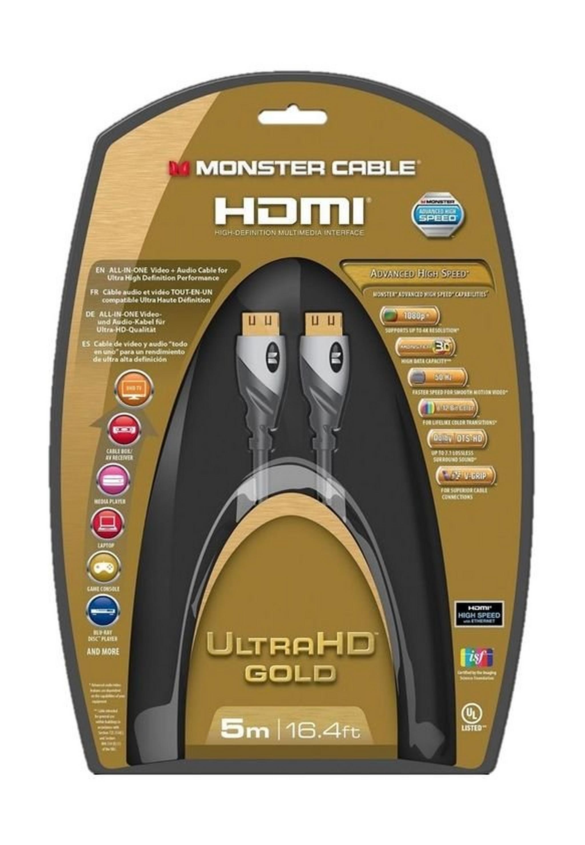 Monster Gold Advanced High Speed HDMI 5M UHD Cable