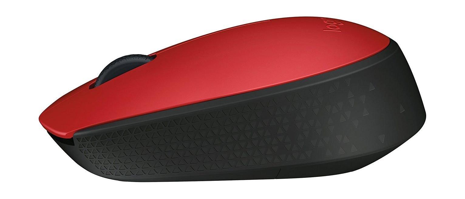 Logitech M171 2.4GHz Wireless Optical Mouse – Red