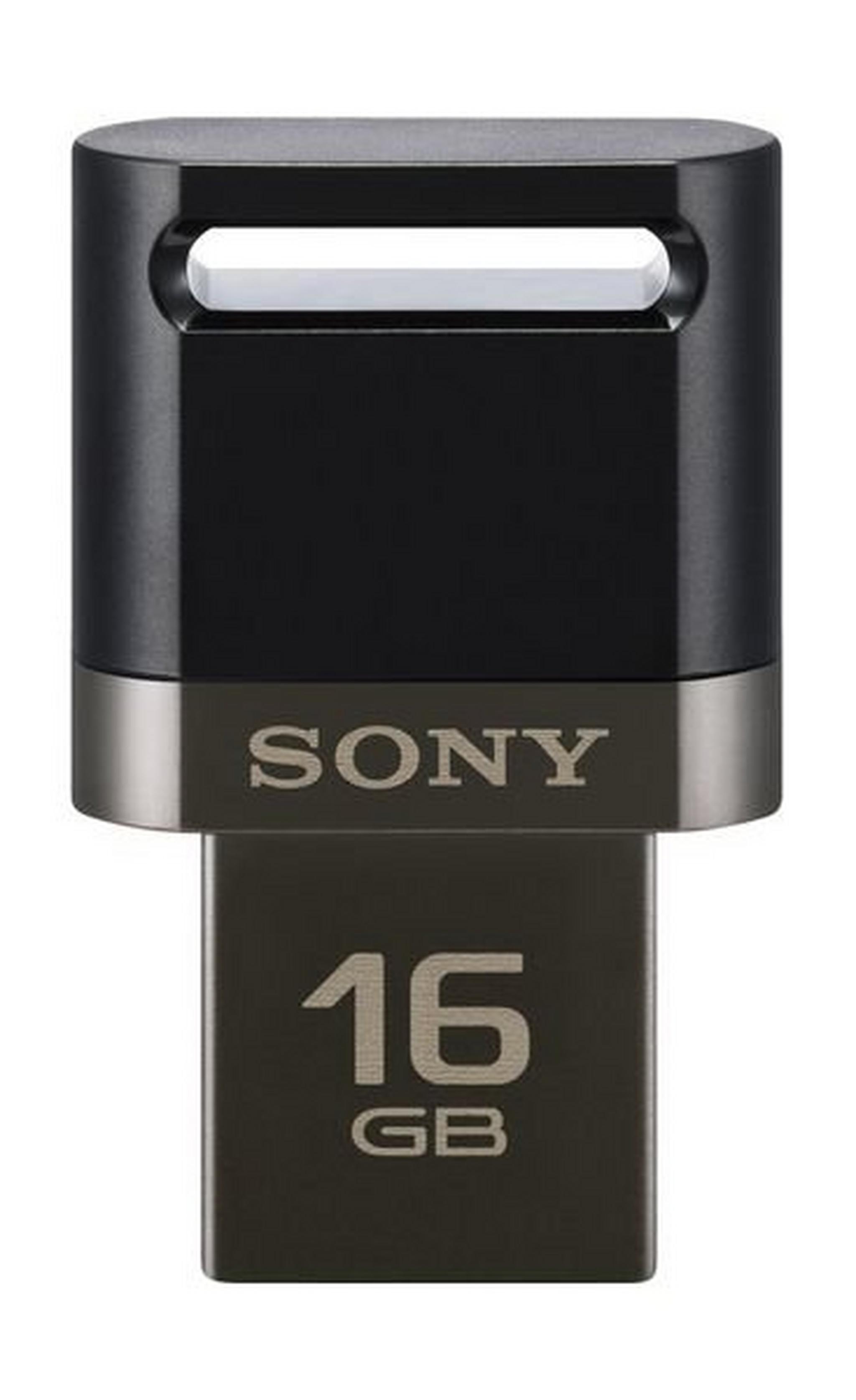 Sony 16GB USB On-the-Go 130 Mbps Flash Drive (USM16SA3) - Black