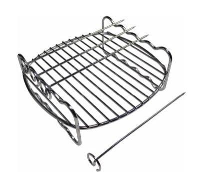 مجموعة أسياخ وشبكة مزدوجة للشواء لقلاية إيرفراير الرقمية إكس إل من فيلبس (HD9905/00)