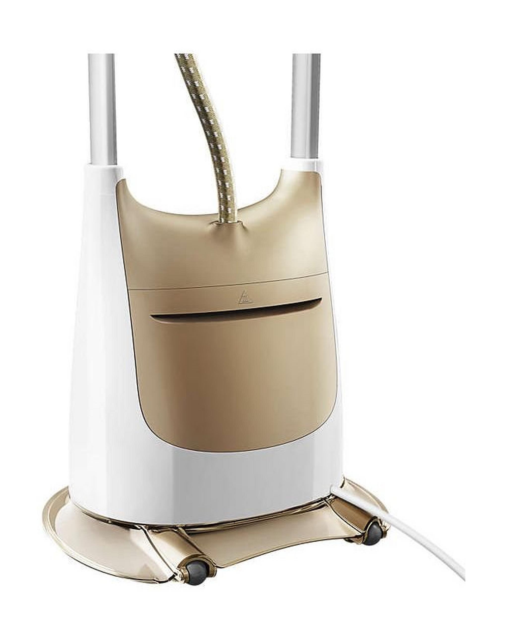 Philips ProTouch 2-in-1 Vertical Steamer with ErgoFit Board (GC618/66) – White / Gold