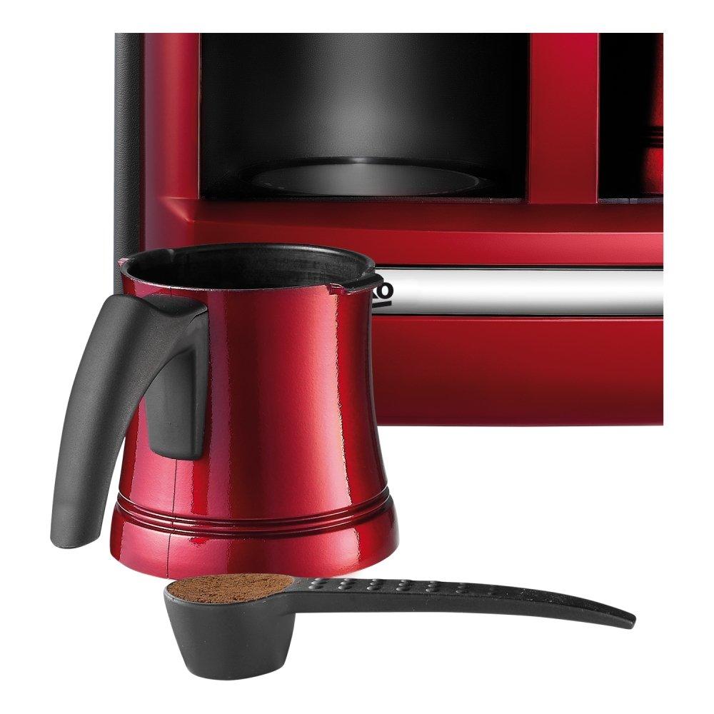 Beko Double Pot Turkish Coffee Maker, 1200W , 1L, BKK2113P LAL – Red
