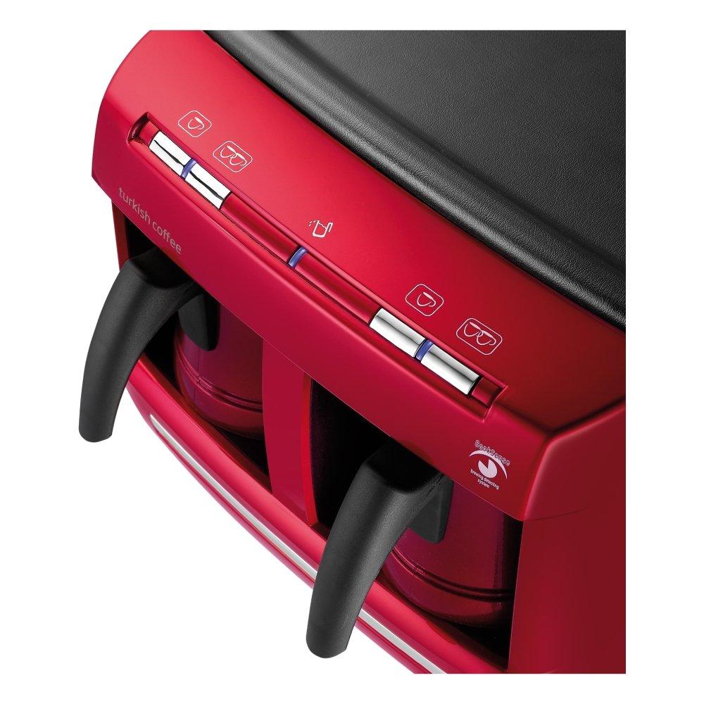 Beko Double Pot Turkish Coffee Maker, 1200W , 1L, BKK2113P LAL – Red