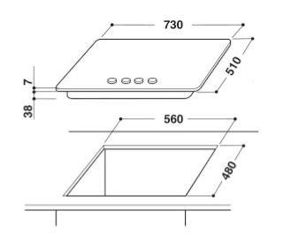 Whirlpool 75cm 5-Burners Built-in Gas Hob (AKR 358/IX) – Silver