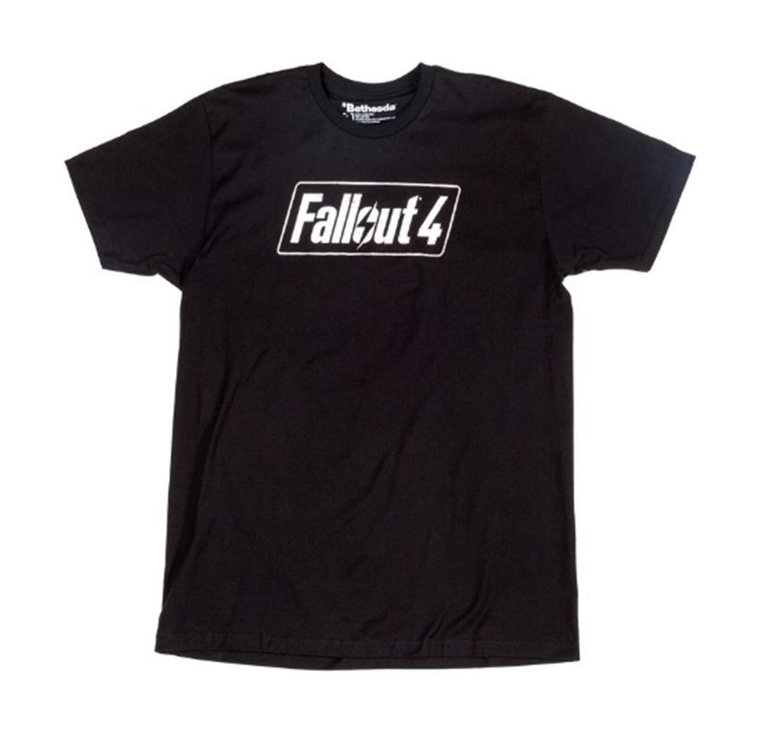 Fallout 4 Logo Distress Medium T-Shirt - Black