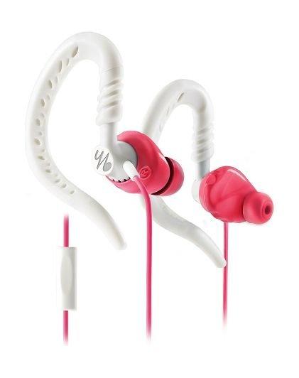Jbl Yurbuds Focus 300 Sweat Proof Behind-The-Ear Wired Earphone With Microphone – Pink/White