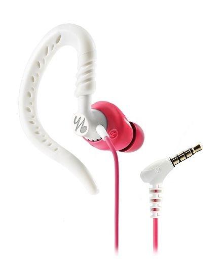 Jbl Yurbuds Focus 300 Sweat Proof Behind-The-Ear Wired Earphone With Microphone – Pink/White