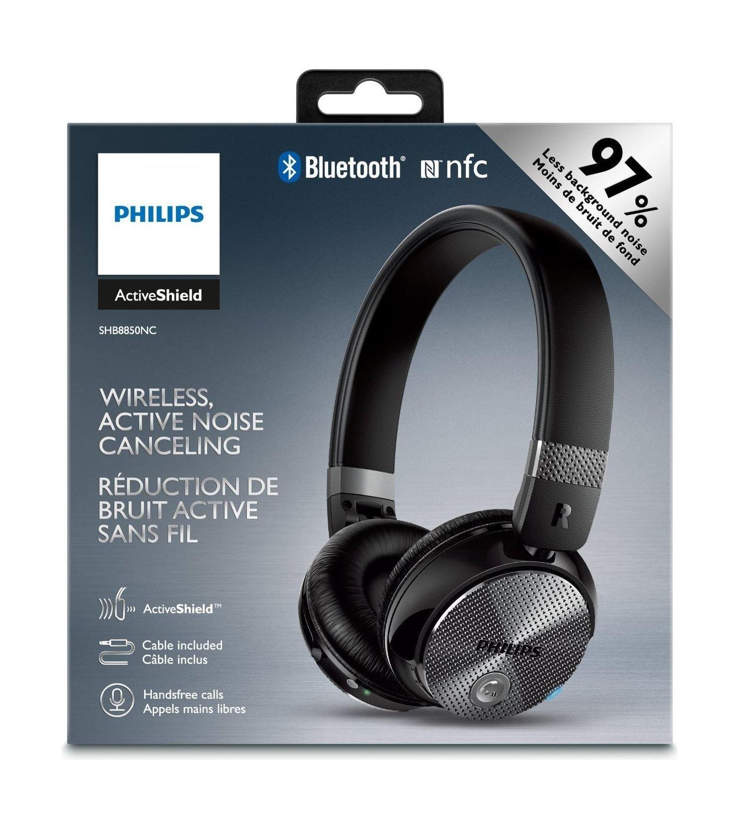 Philips SHB8850nc/00 Noise Cancelling Bluetooth Wireless Headphone