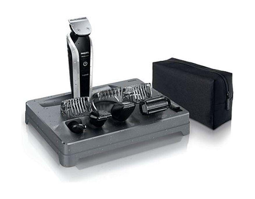 Philips Multigroom Series 7000 8-in-1 Head To Toe Trimmer For Maximum Versatility (QG3385/15) – Black / Silver