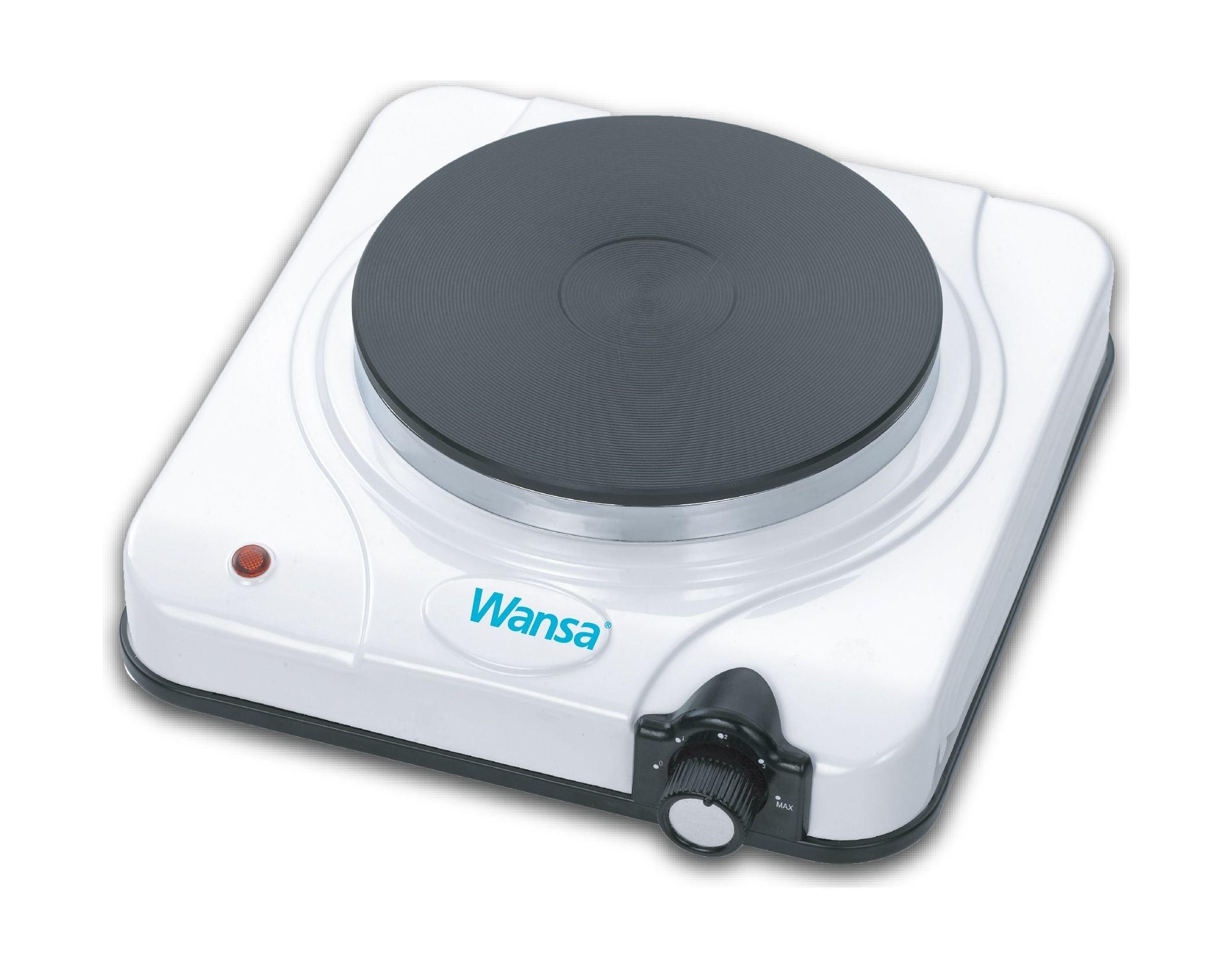 Buy Wansa 1500w single hot plate (es-025) – black / silver in Kuwait