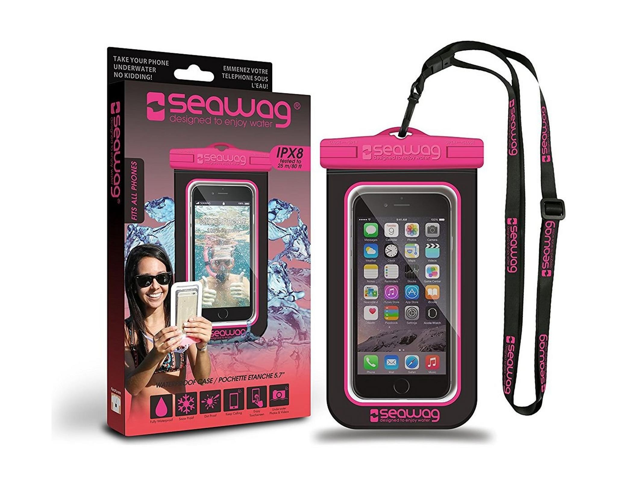 Seawag Universal Waterproof Case For Smartphone – Black / Pink