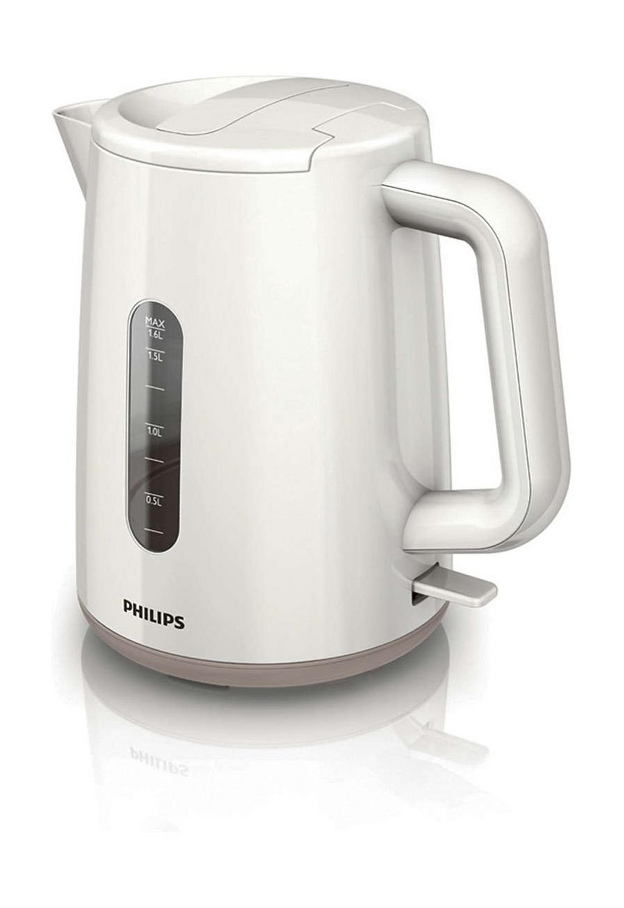 Philips Daily Collection Kettle And Toaster (HD9300+HD2595) – White