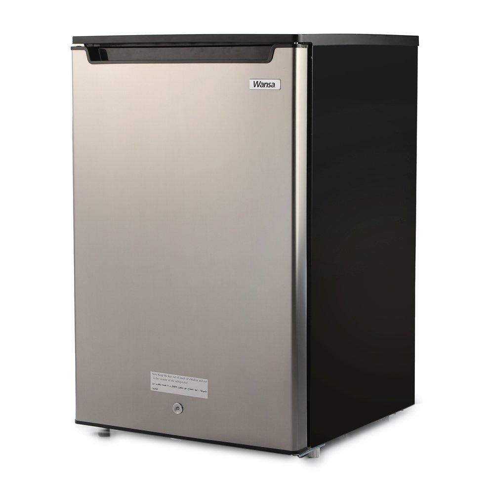 Wansa Upright Freezer, 3.5CFT, 102 Liters, WUOD-102-NFSSC7 - Stainless Steel