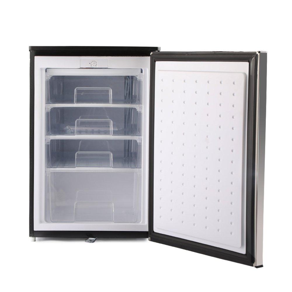 Wansa Upright Freezer, 3.5CFT, 102 Liters, WUOD-102-NFSSC7 - Stainless Steel