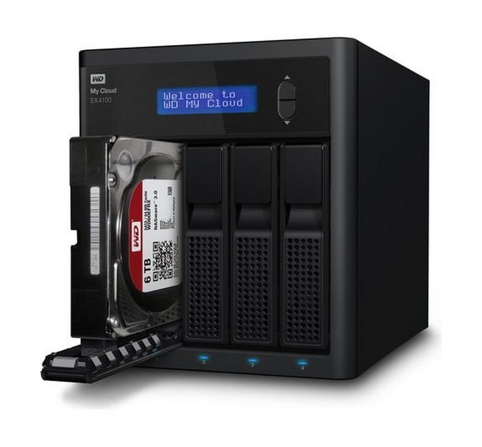 وحدة تخزين للشبكات ماي كلاود إكسبيرت بسعة ١٦ تيرابايت من ويسترن ديجيتال – ٤ منافذ أقراص صلبة ٤ × ٤ تيرابايت  (EX4100)
