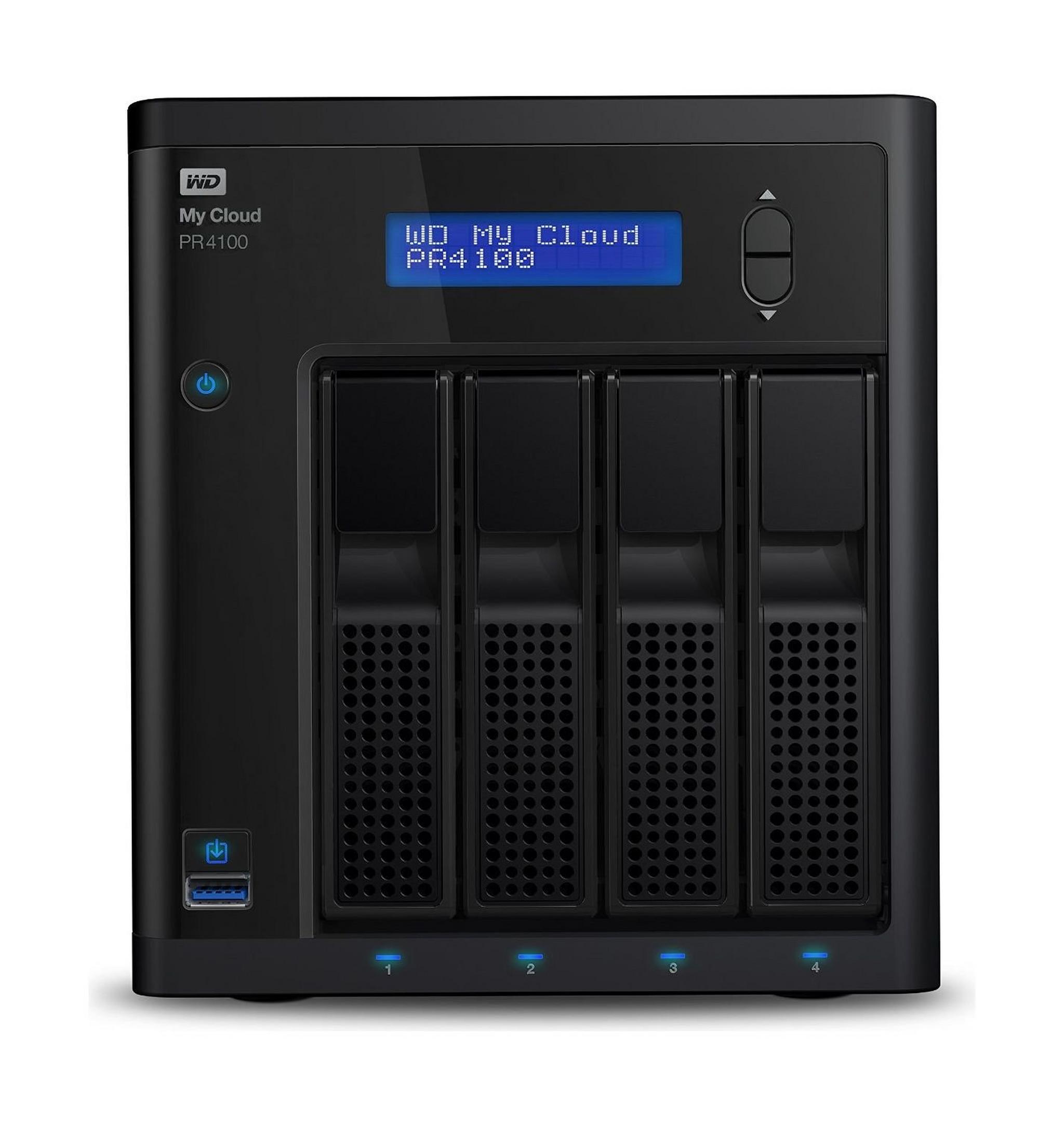 Western Digital My Cloud PR4100 16TB 4-Bay NAS And Cloud Storage (WDBNFA0160NBK)