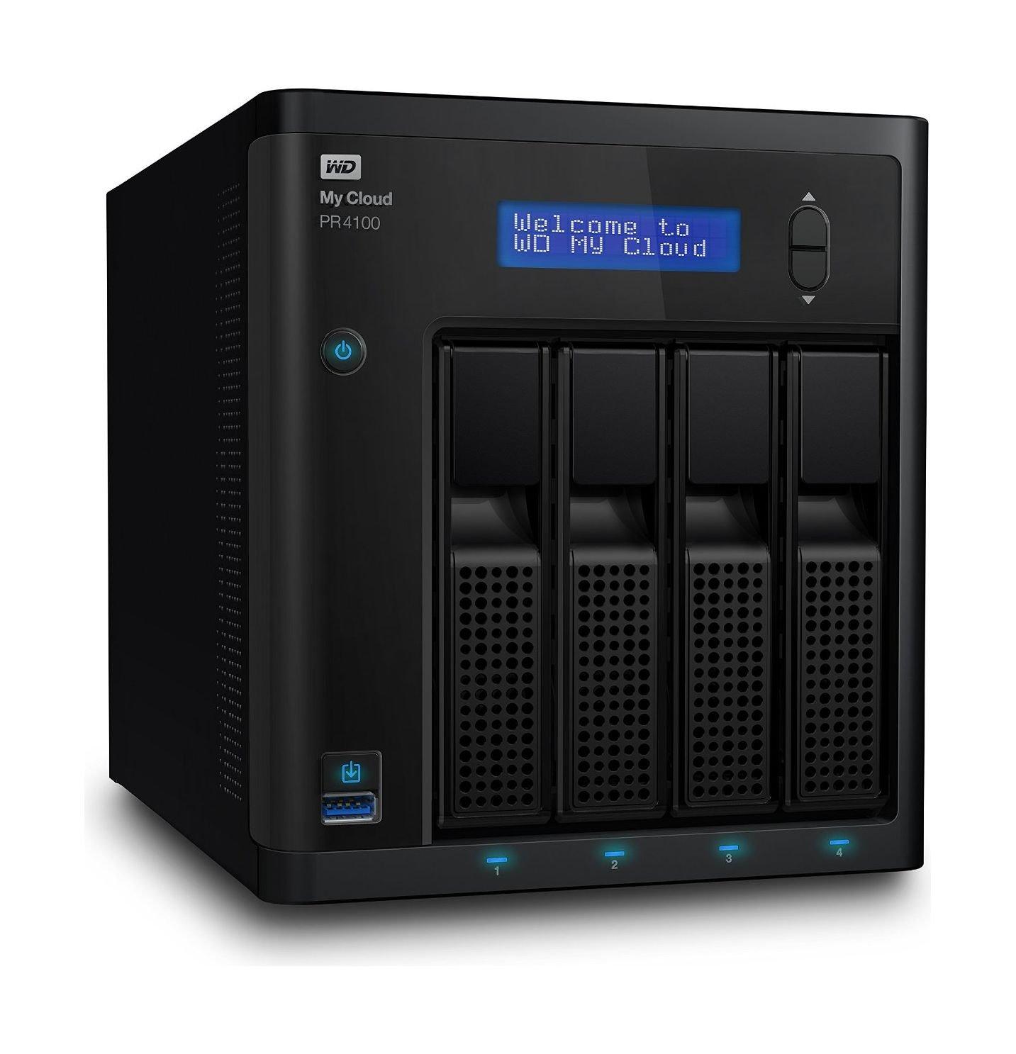 Western Digital My Cloud PR4100 24TB 4-Bay NAS And Cloud Storage (WDBNFA0240NBK)