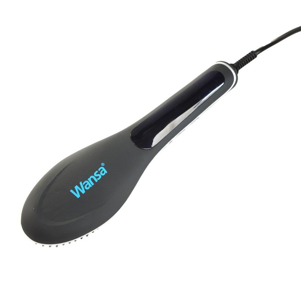 Wansa hair straightener brush sales