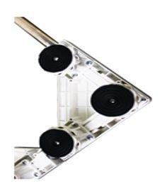 Wansa Adjustable Washing Machine Stand (L40-A) - White