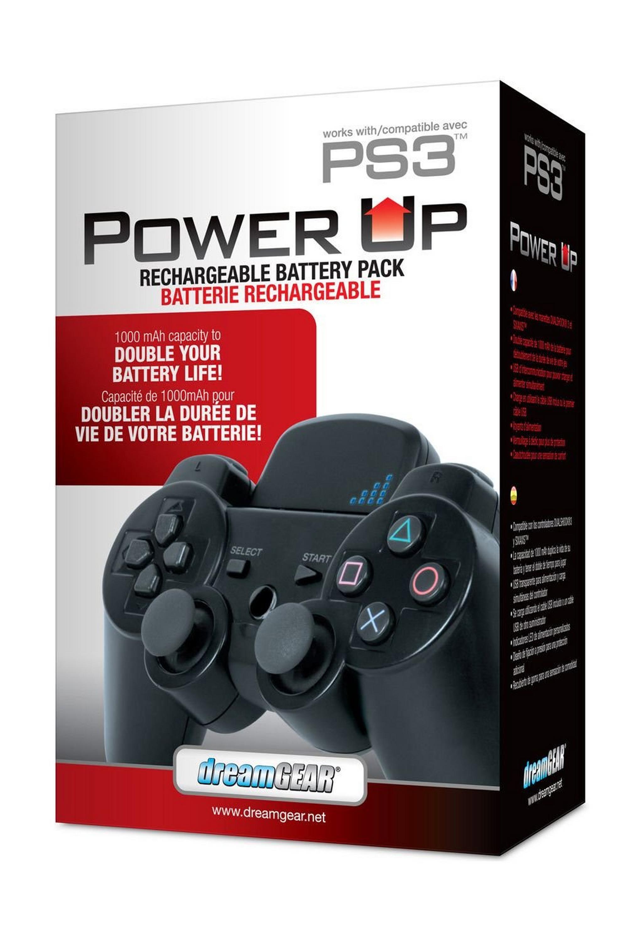 Dream Gear Power Up Rechargeable Battery Pack for PS3 (DGPS3-3812)