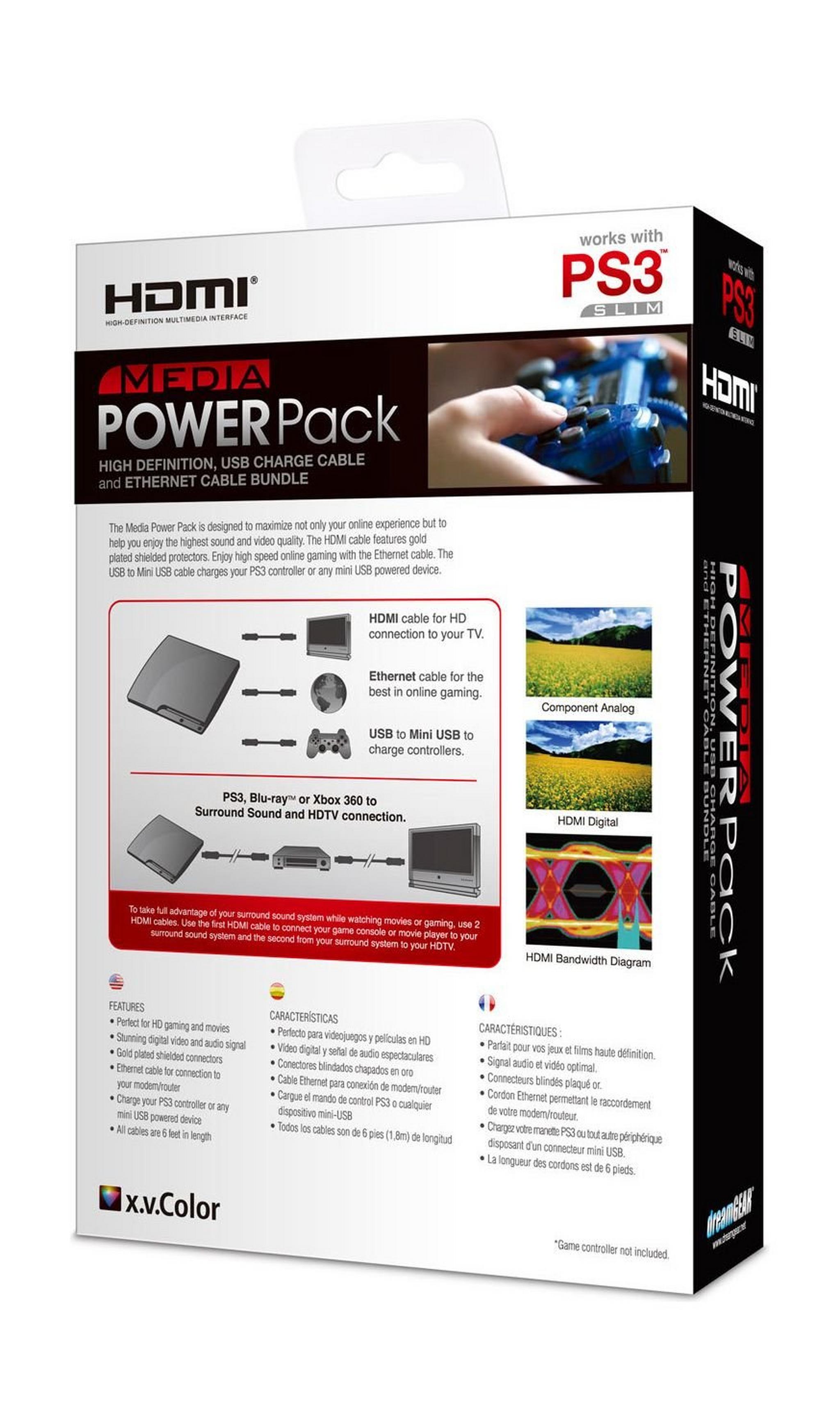 Dream Gear Media Power Pack for PlayStation 3 (DGPS3-1399)