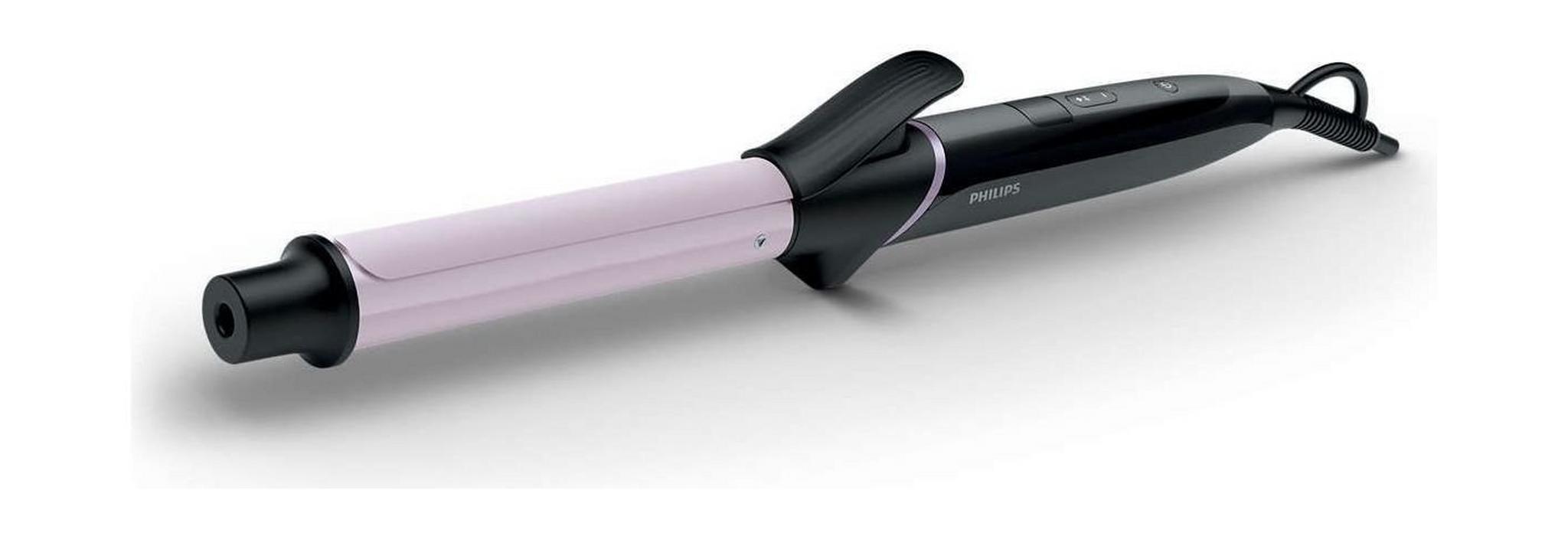 Philips Hair Curler for Perfect Curls with Tourmaline Ceramic Coating, 25mm Medium Barrel, Digital Temperature Settings, BHB864/03 - Black/White