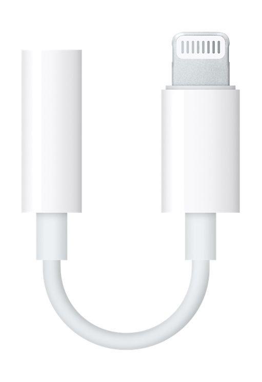 Apple Lightning To 3.5 Mm Headphone Jack Adapter (MMX62ZM/A) – White