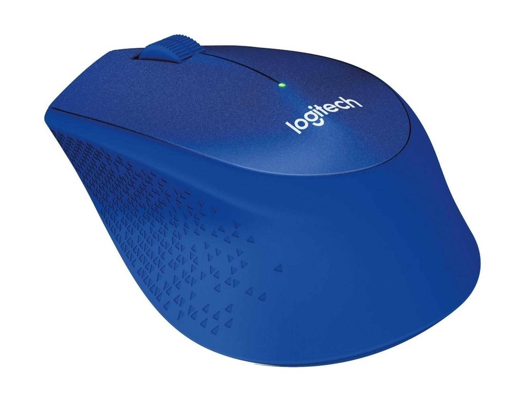 Logitech M330 Silent Plus Wireless Mouse (910-004910) - Blue