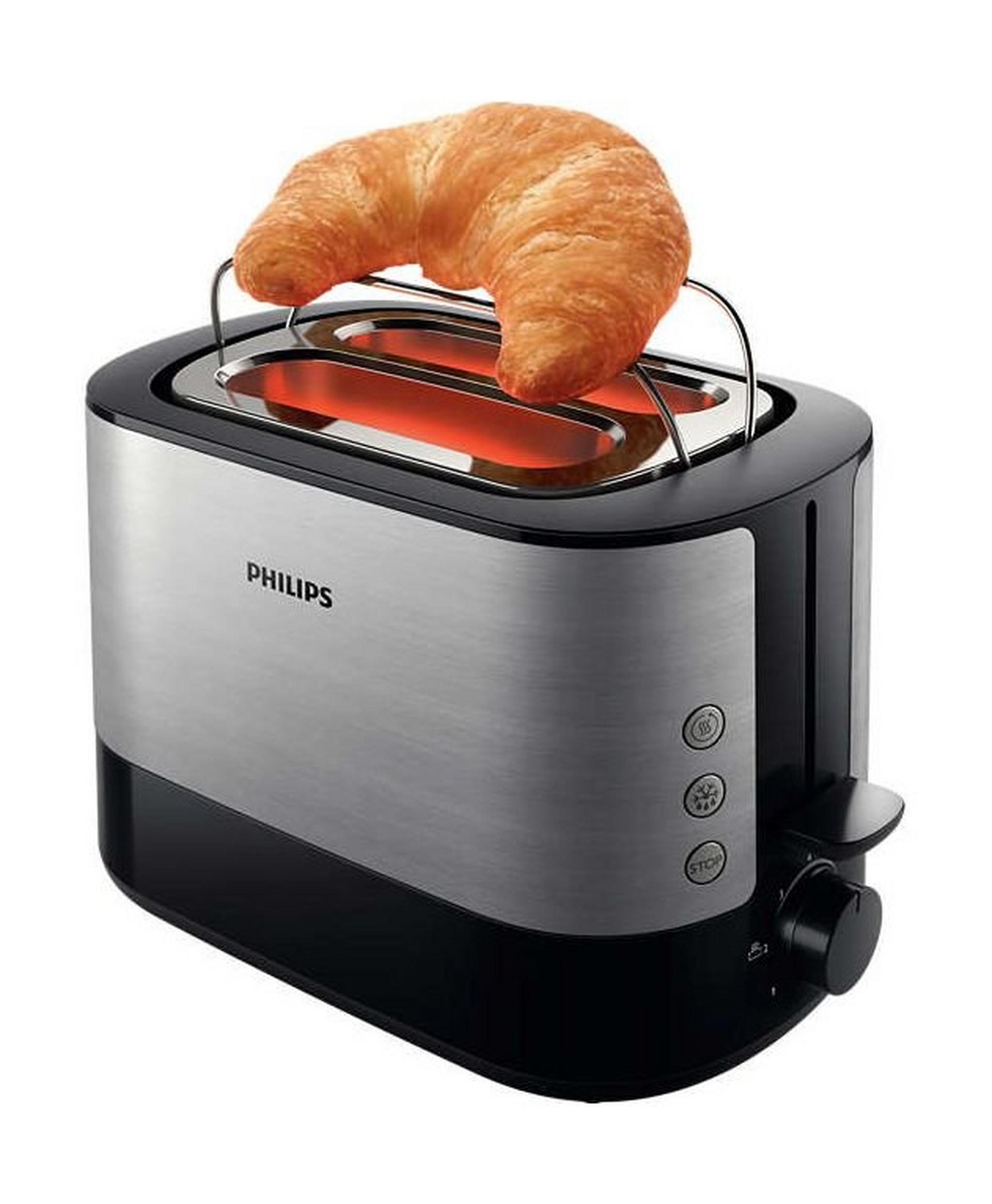 Philips Viva Collection 2 Slots Toaster (HD2637/91) - Black