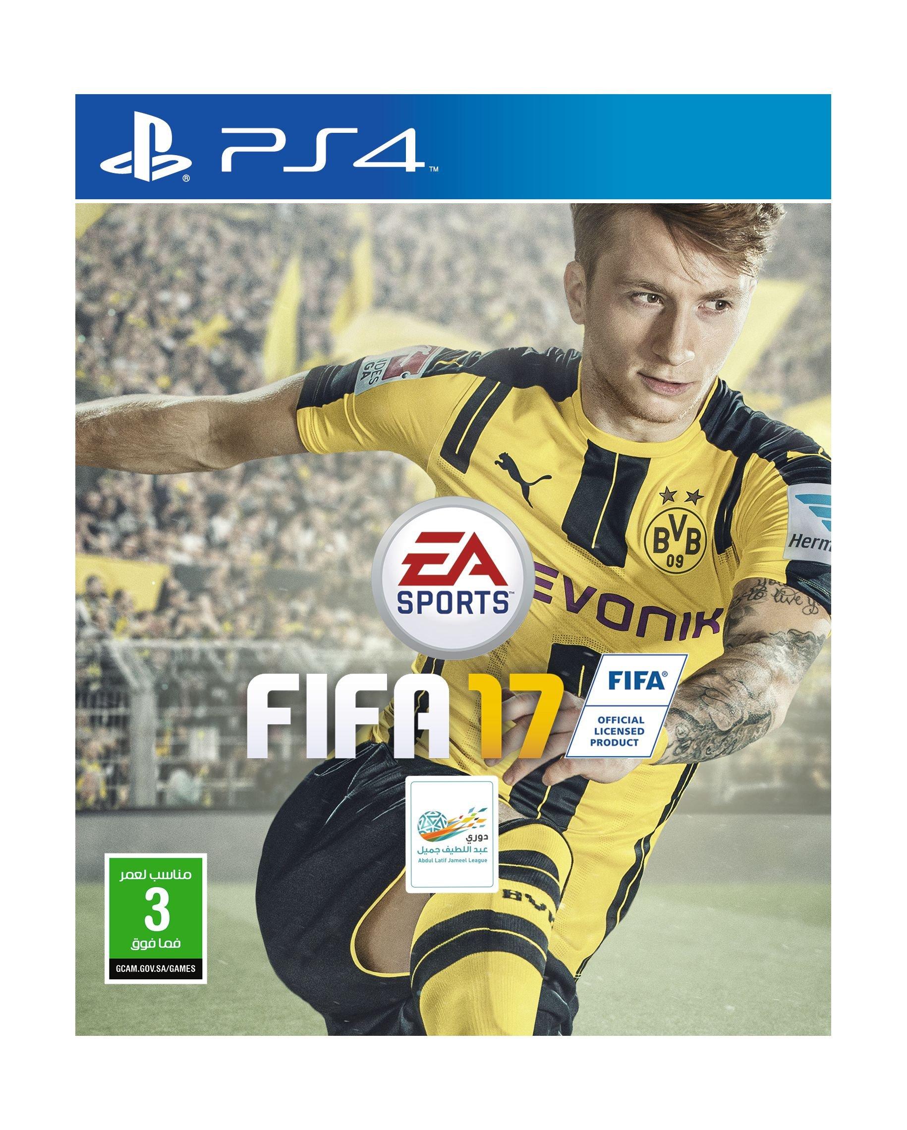 Sony Playstation 4 Slim 500GB Console(NTSC) With 1 Controller - Black + Uncharted 4 PS4 Game + FIFA 17 - PS4 Game