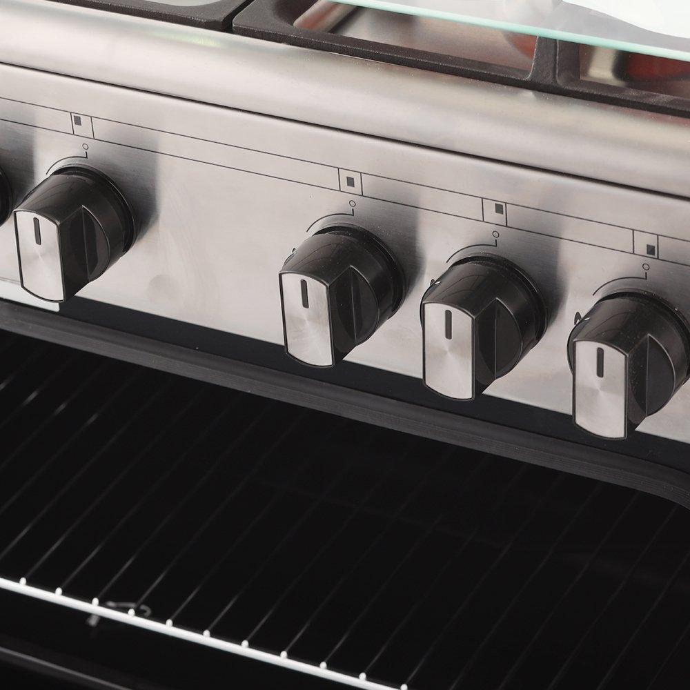 طباخ غاز 5 شعلات من ونسا، مقاس 90x60 سم، WCT9502124X - ستانلس ستيل