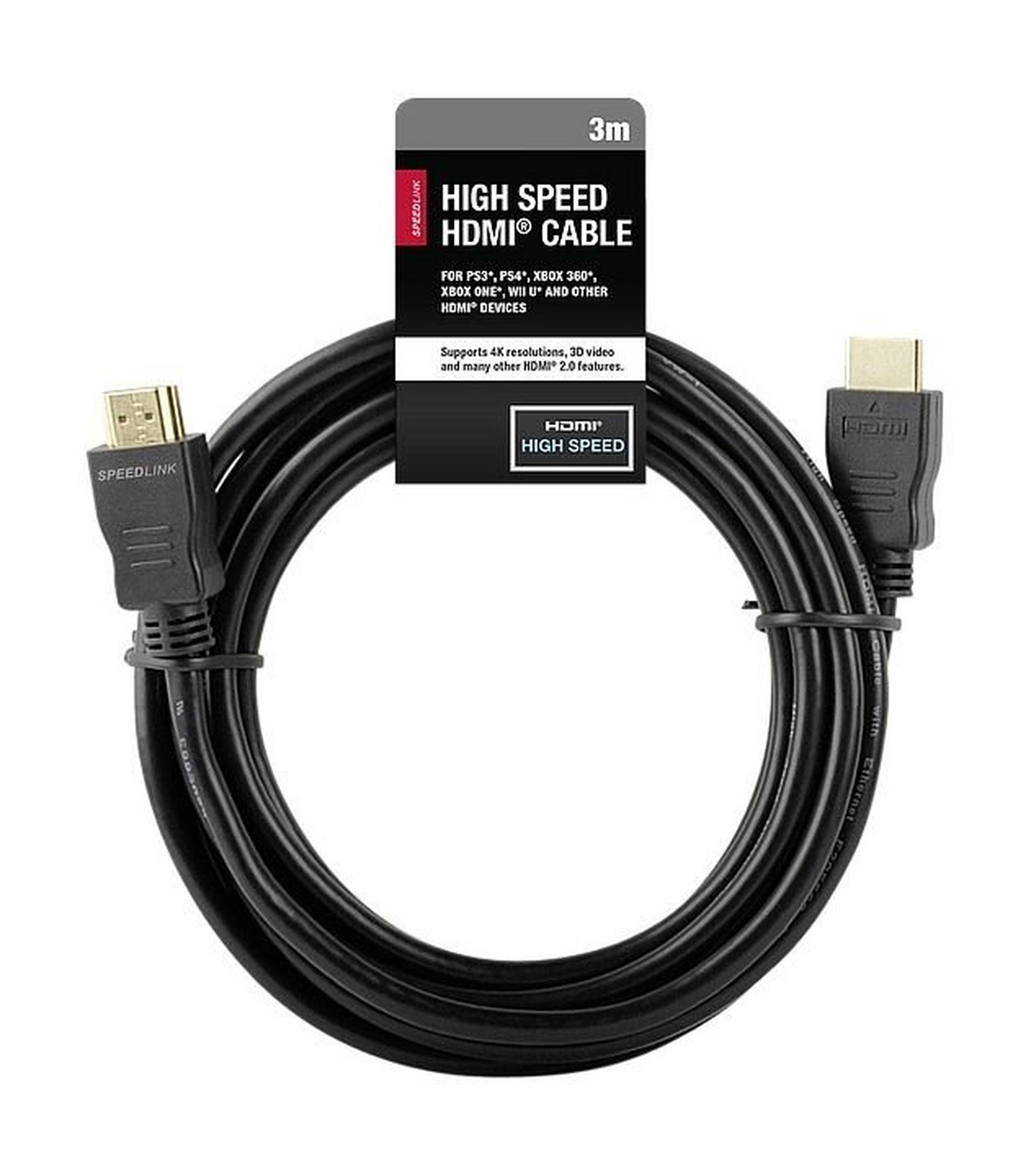 Speedlink 3-Meters High Speed HDMI Cable for PlayStation 3 - Black
