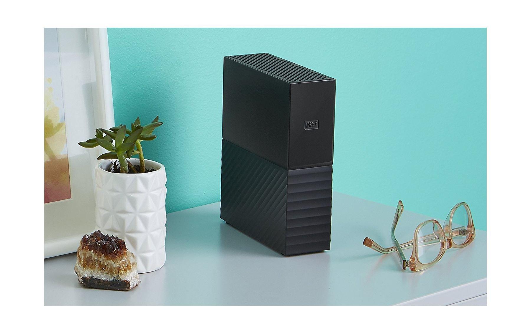 قرص التخزين الخارجي ماي بوك ديسك توب سعة ٨ تيرابايت بمنفذ يو إس بي ٣,٠ من ويسترن ديجيتال (WDBBGB0080HBK)