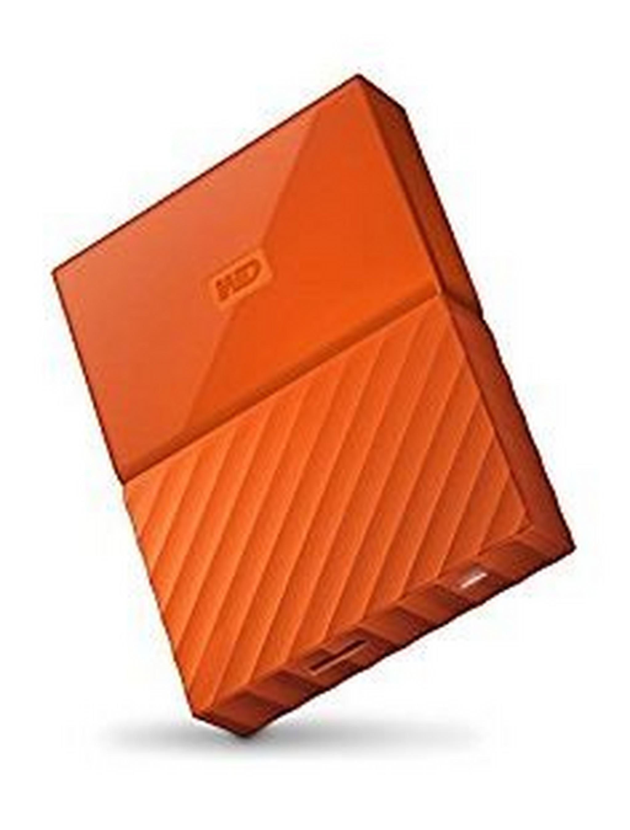 WD 1TB My Passport USB 3.0 External Hard Drive - Orange