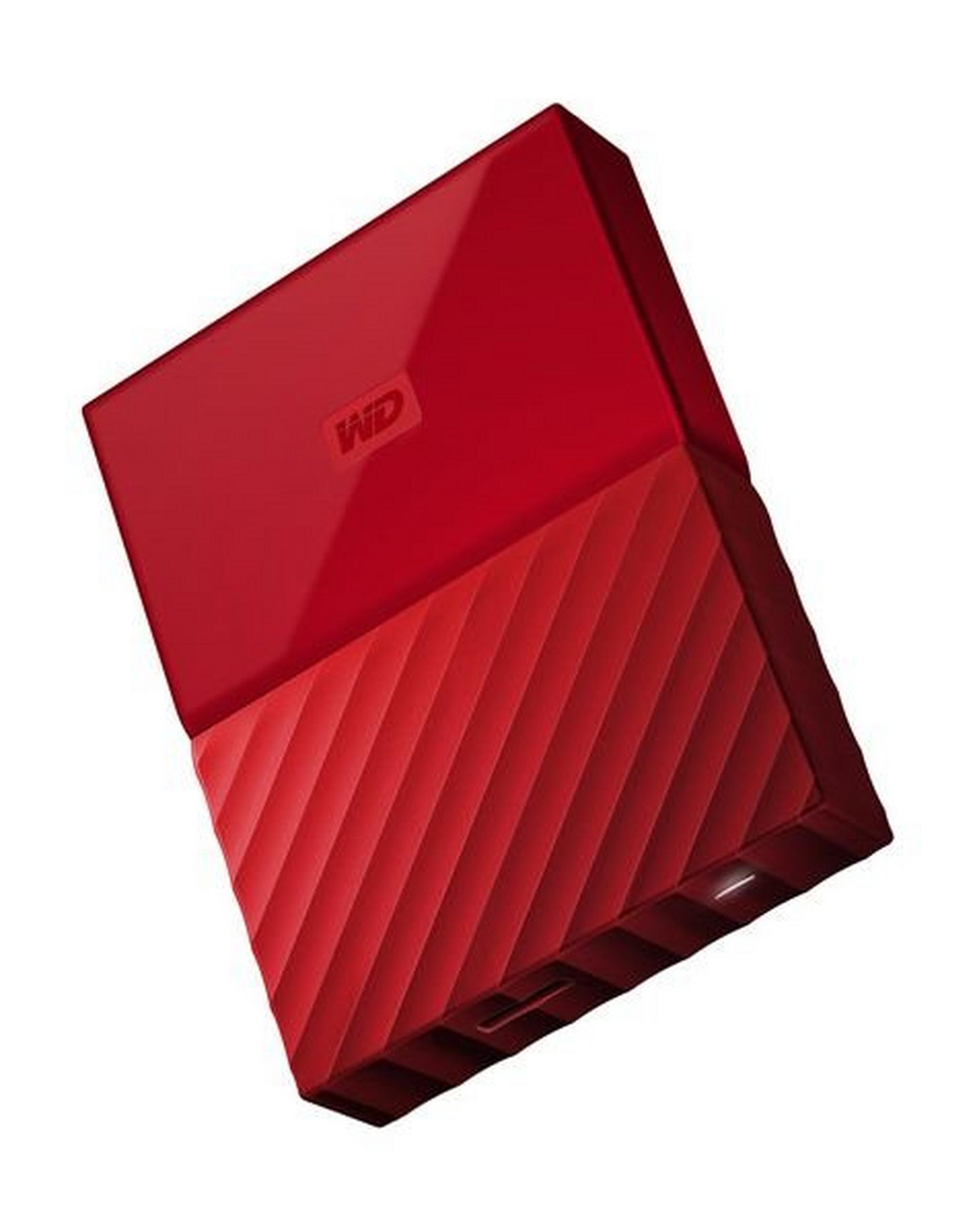 WD 1TB My Passport USB 3.0 External Hard Drive - Red