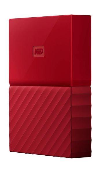 WD 1TB My Passport USB 3.0 External Hard Drive - Red