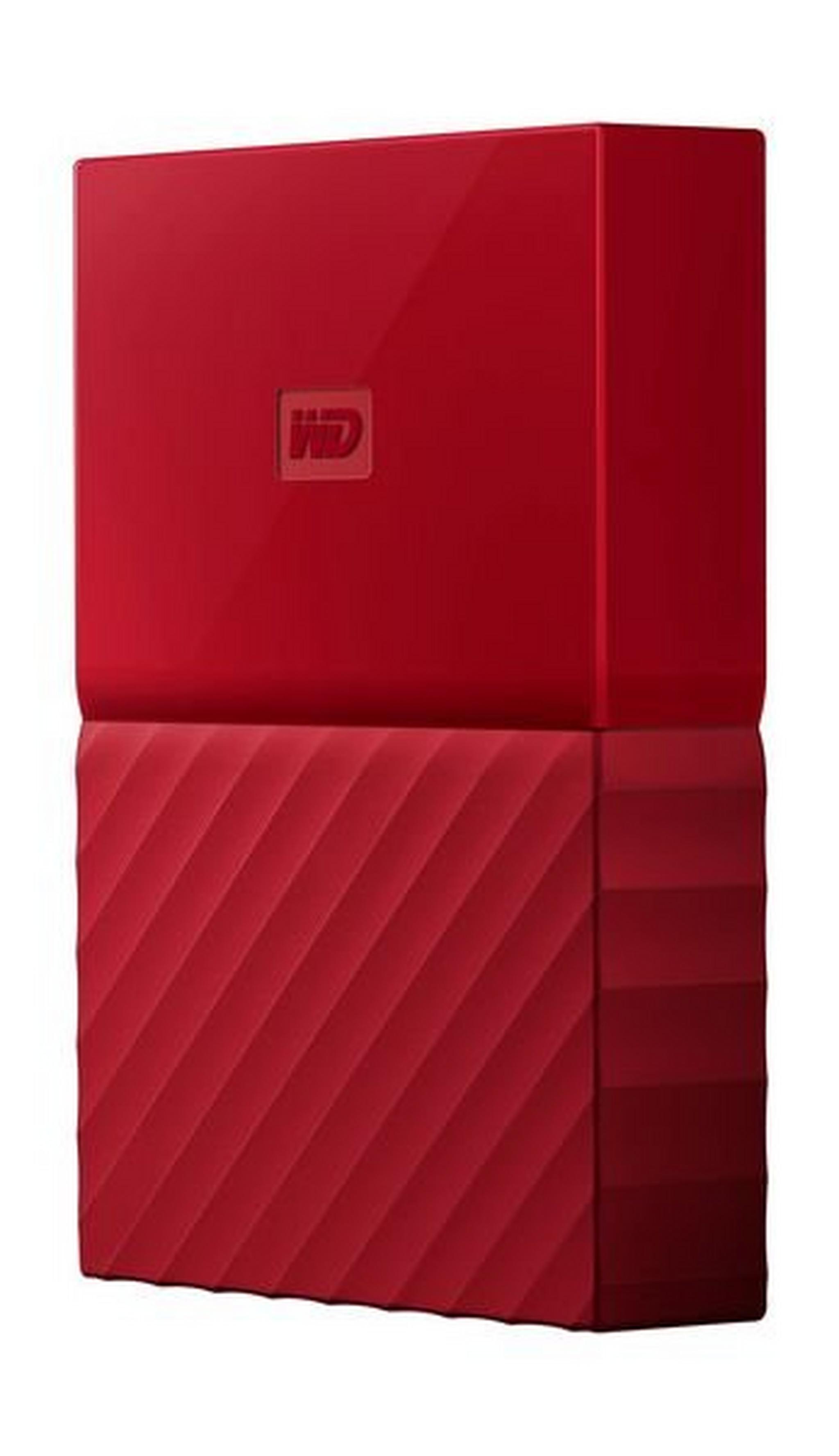 WD 1TB My Passport USB 3.0 External Hard Drive - Red