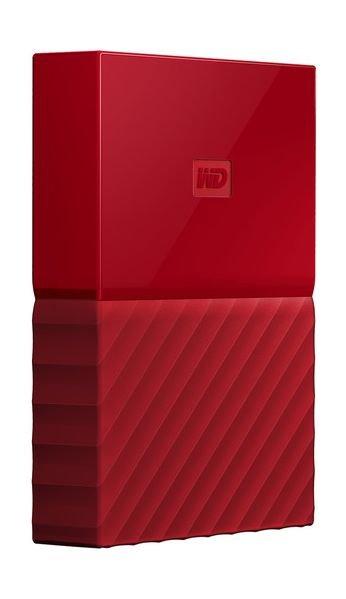 WD 1TB My Passport USB 3.0 External Hard Drive - Red