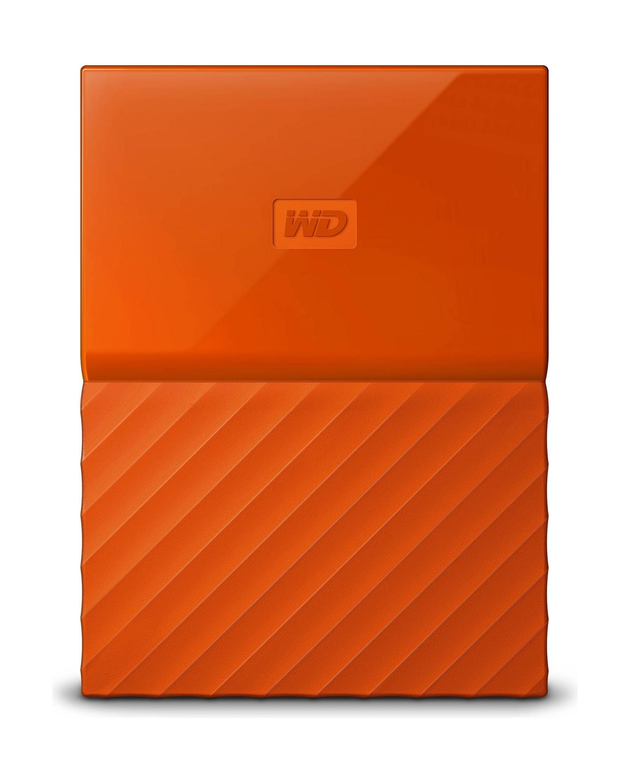 WD 2TB My Passport USB 3.0 External Hard Drive - Orange