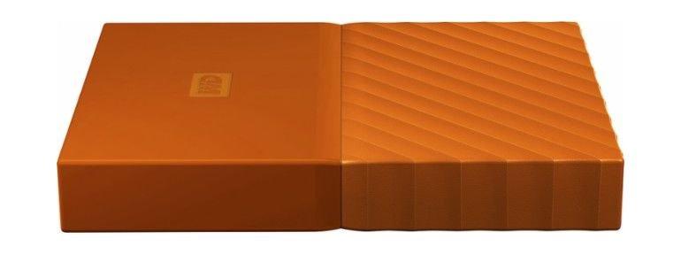 WD 4TB My Passport USB 3.0 Secure Portable Hard Drive, Orange