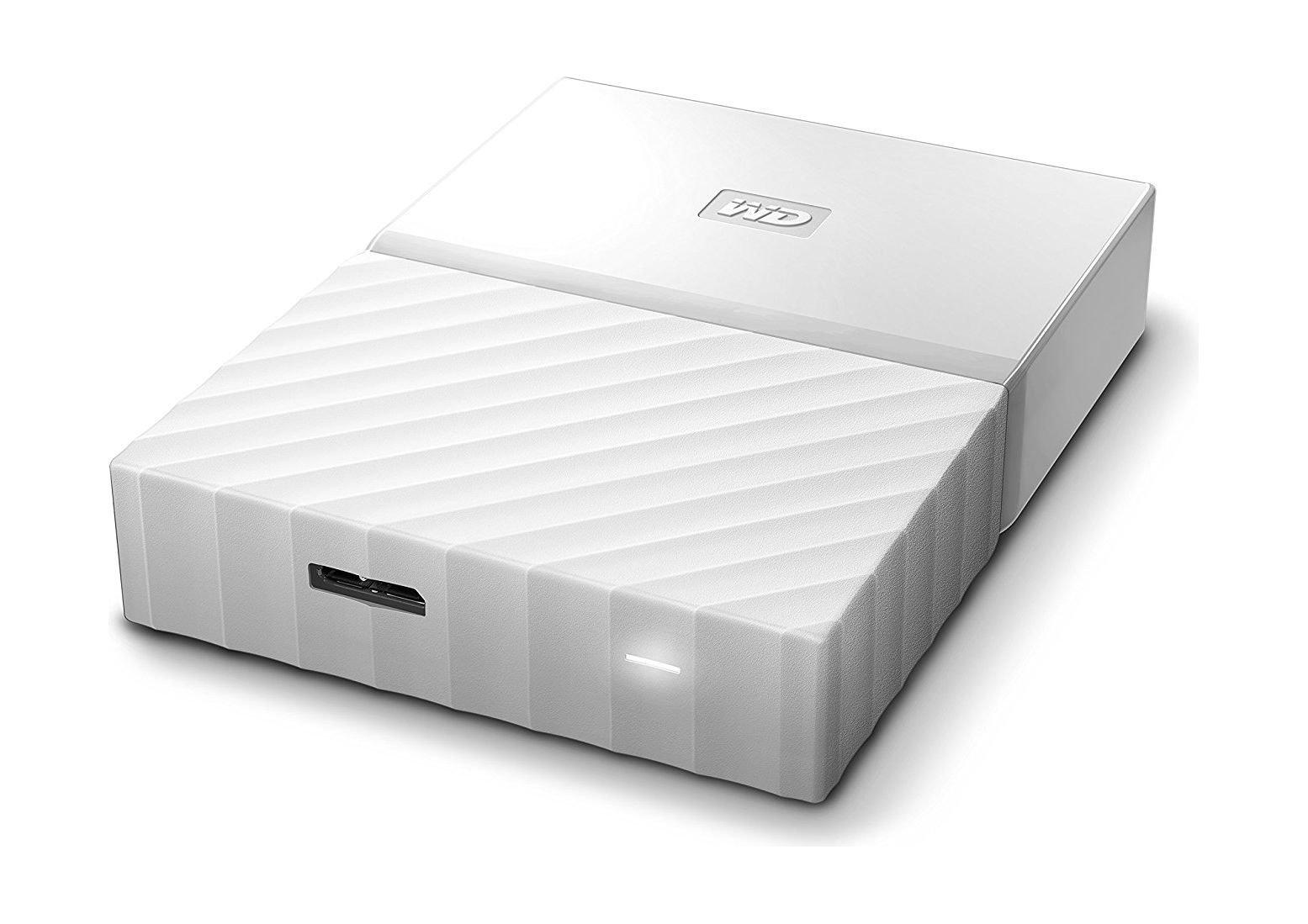 القرص الصلب الخارجي ماي باسبورت سعة ٤ تيرا بايت ومنفذ يو إس بي ٣,٠ من ويسترن ديجيتال - أبيض