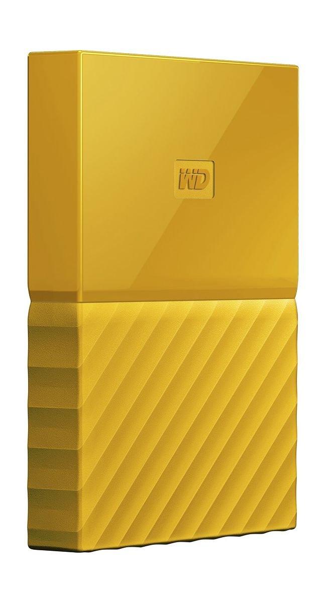 القرص الصلب الخارجي ماي باسبورت سعة ٤ تيرا بايت ومنفذ يو إس بي ٣,٠ من ويسترن ديجيتال - أصفر