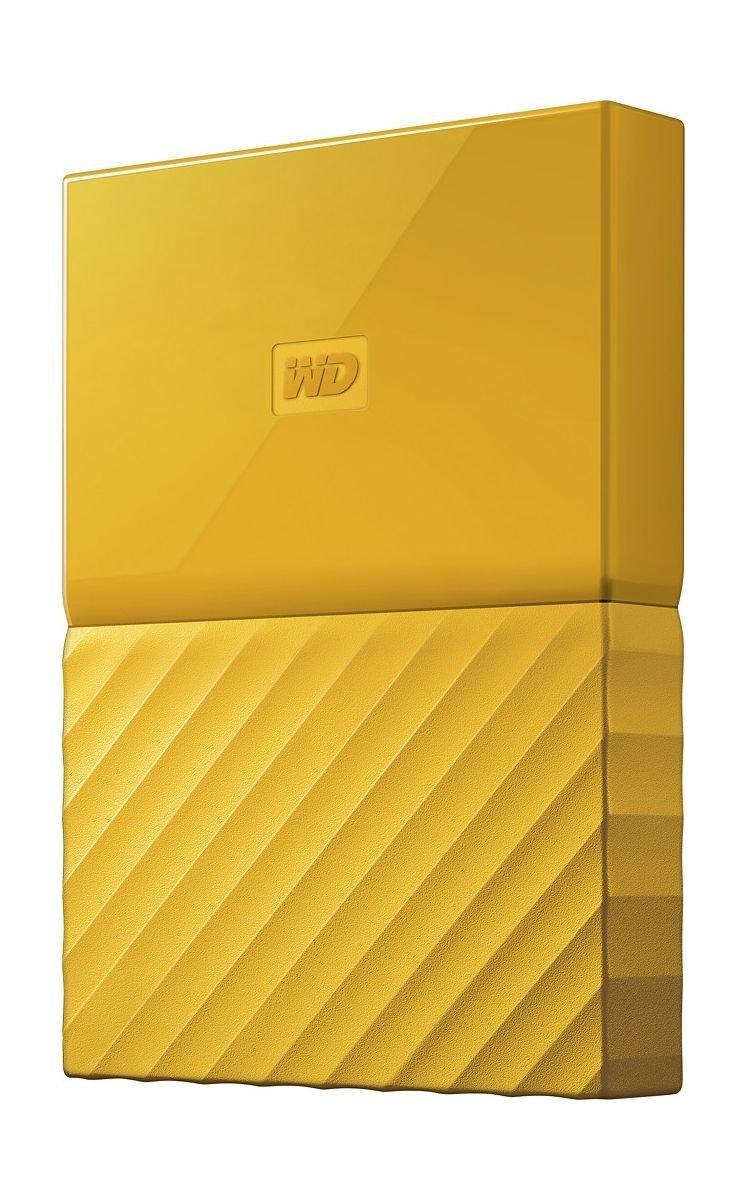 القرص الصلب الخارجي ماي باسبورت سعة ٤ تيرا بايت ومنفذ يو إس بي ٣,٠ من ويسترن ديجيتال - أصفر