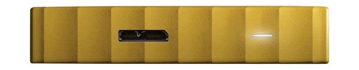 القرص الصلب الخارجي ماي باسبورت سعة ٤ تيرا بايت ومنفذ يو إس بي ٣,٠ من ويسترن ديجيتال - أصفر