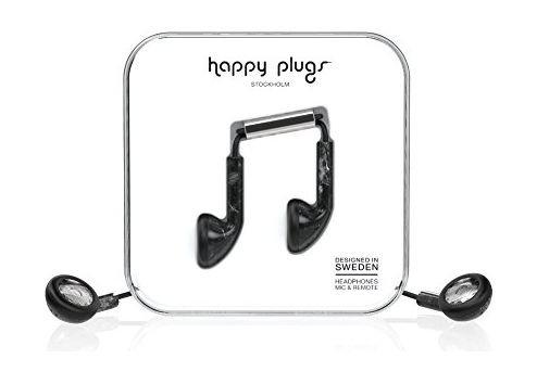 Happy Plugs Marble Edition Wired EarPlug Headset - Nero St Laurent Black