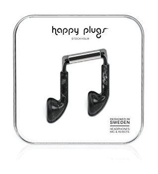 Happy Plugs Marble Edition Wired EarPlug Headset - Nero St Laurent Black