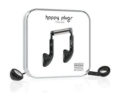 Happy Plugs Marble Edition Wired EarPlug Headset - Nero St Laurent Black