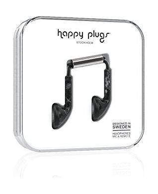 Happy Plugs Marble Edition Wired EarPlug Headset - Nero St Laurent Black